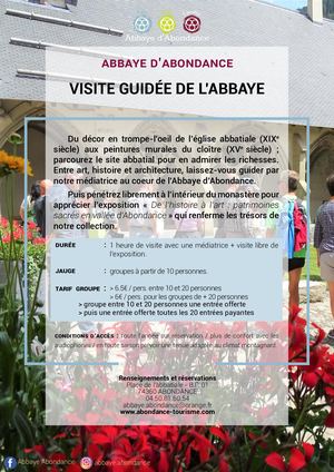 Abbaye Abondance Fiche Technique Visite Guidée Adulte