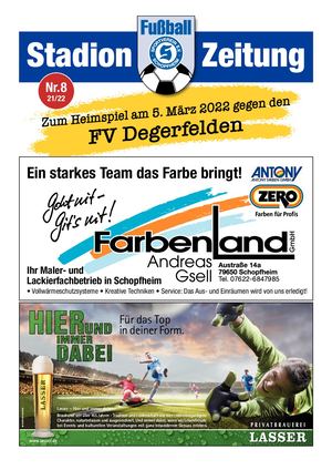 SVS-Stadionheft Nr.8 - 21/22 - FV Degerfelden