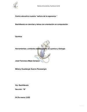 Herramientas y símbolos de laboratorio de química y biología