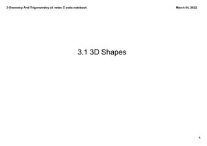 3 1 3d Shapes C Code