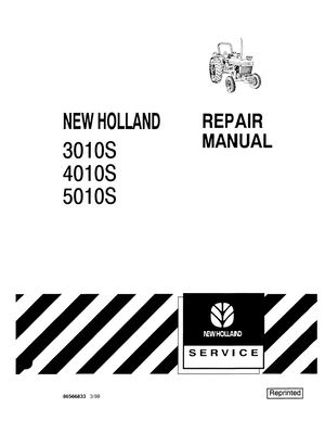 New Holland 3010S Tractor Service Repair Manual Instant Download