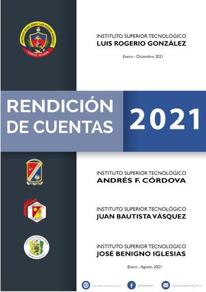 Rendición de Cuentas 2021