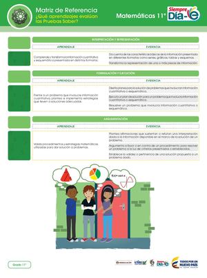 Matriz De Referencia Matematicas 11°