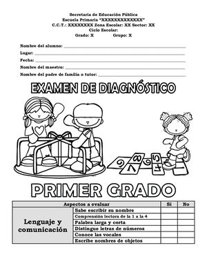 Examen De Diagnóstico Primer Grado (1)