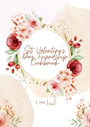 St Valentine's Day Friendship Cookbook