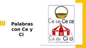 Palabras Ce Y Ci