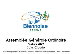 Assemblée générale 2022 de l'AAPPMA de la Biennoise
