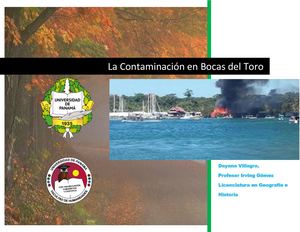 La Contaminación En Bocas Del Toro