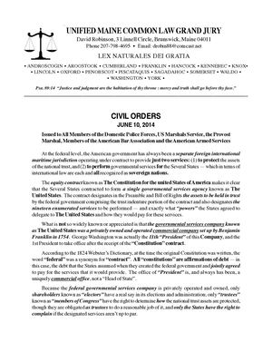 Civil Orders June 10th & July 4th 2014