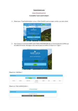 Tutoriel Sainte Lucie