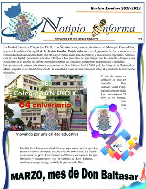 Revista NOTIPIO INFORMA.