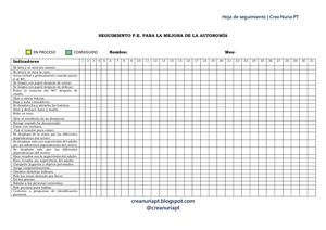 Rúbrica programa específico