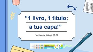 1 livro, 1 título: a tua capa!