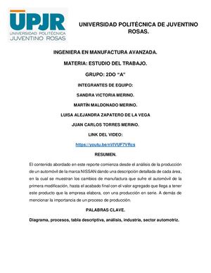 Procesos De Produccion Nissan