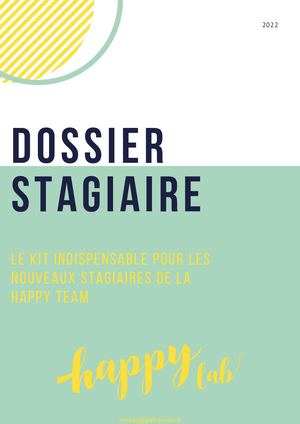 Dossier Stagiaire Longue Durée