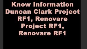 Duncan Clark Project RF1, Matthew Stone Project RF1, Renovare Project RF1