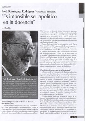 Entrevista A Jose Dominguez