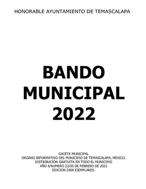 Bando Municipal 2022 2024