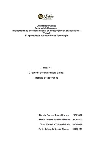 Uso De La Tecnología Para La Educación