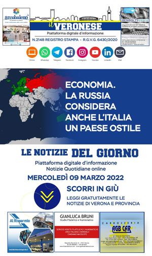 LE NOTIZIE DEL GIORNO 09 MARZO