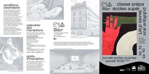 Plaquette ÉCole Des Beaux Arts Classe Préparatoire 2022 2023