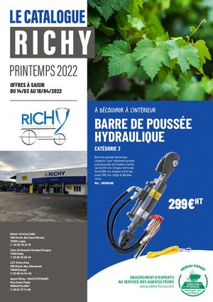 Catalogue Printemps 2022 Richy Fils