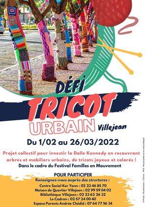 Défi Tricot Urbain Villejean Rennes