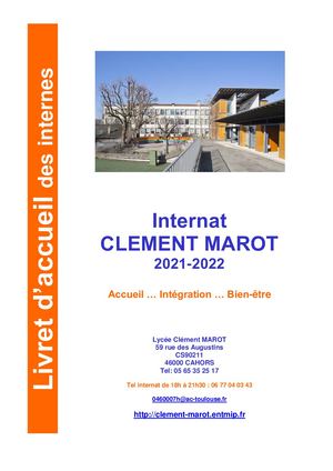 Internat Clement Marot 2021 2022 Jpomars