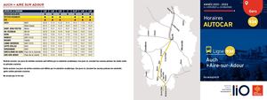 Horaires Autocar - liO 934 - Auch -> Aire-sur-Adour