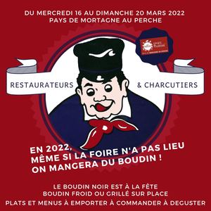Foire au Boudin Menus et Plats - Rstaurants et charcutiers du Pays de Mortagne au Perche