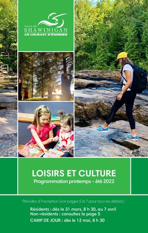 Programmation loisirs et culture - printemps-été 2022 - Ville de Shawinigan