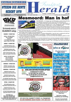 FRANKFORT HERALD 11 Maart 2022