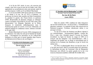 AMFAR A15 462 La rue de la Gare 1921