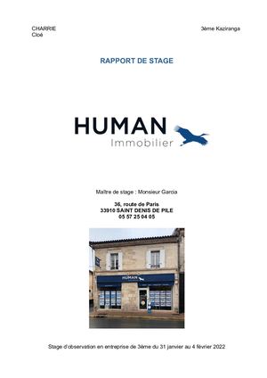 Rapport de Stage - 3eme