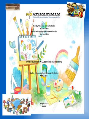 Cartilla Introducción a la Educación Infantil