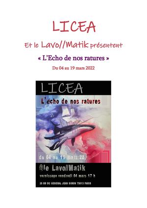 Licéa Solo Show Mars 22