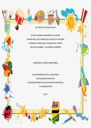 El Arte De Reciclar Proyecto