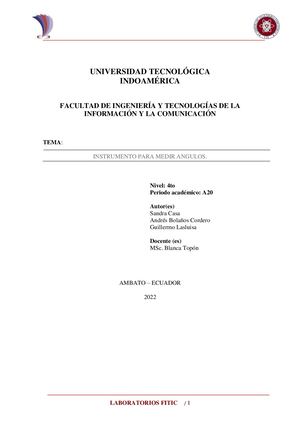 Construcción De Un Clinómetro