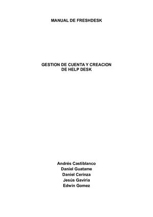 Manual Para Freshdesk Aplicación Free