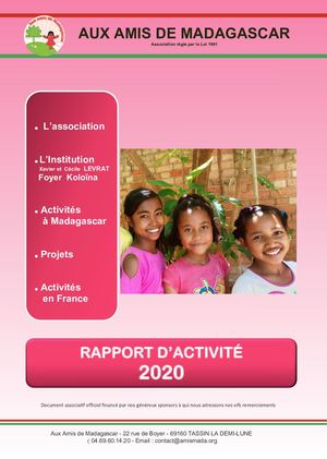 Rapport Activite 2020