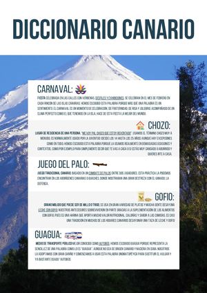 DICCIONARIO  CANARIO