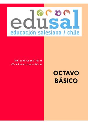 Manual De Orientación Octavo Básico Manual De Orientación Colocar Curso