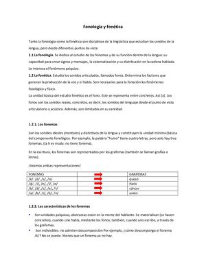 I Bimestre Semana 1 Primera Clase Fonología Y Fonética