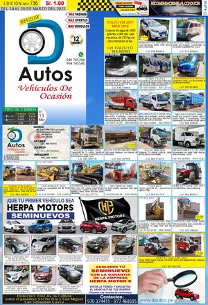 Revista Dautos Del 14 Al 20 De Marzo 2022