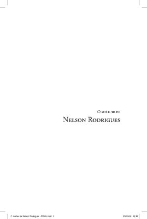 O Melhor De Nelson Rodrigues
