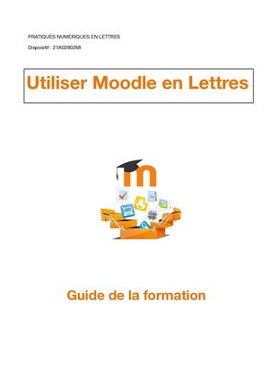 Guide De La Formation Moodle