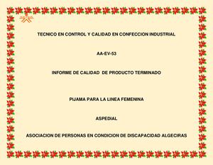 Aa Ev 53 Informe Producto De Calidad Terminado