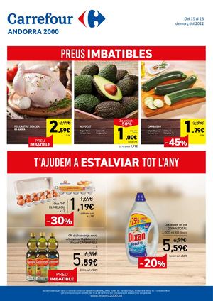 CARREFOUR ANDORRA 2000 - PREUS IMBATIBLES març
