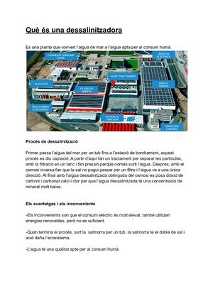 Què és Una Dessalinitzadora