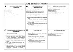 Prototipo y análisis DAFO ABP